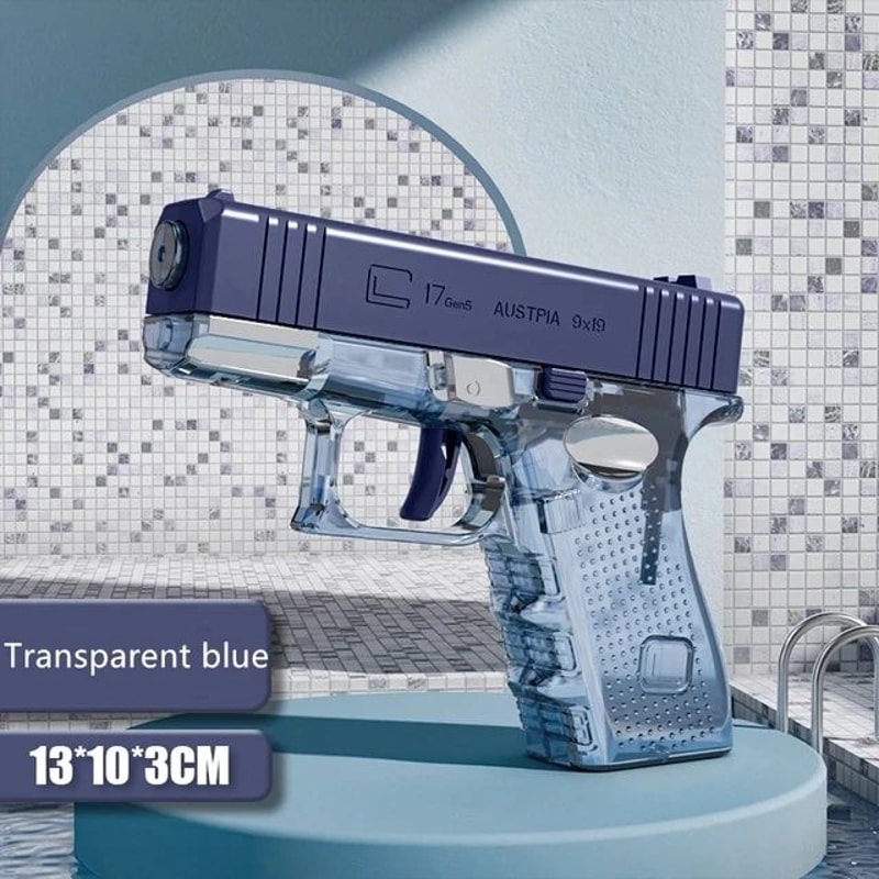 Summer Revolver Mechanical Water Gun Toy Kids Water Blaster For Beach Outdoor Play 13