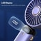 Foldable Handheld Fan With Phone Stand Display 5Speed USB Rechargeable Mini Fan For Travel Daily 2