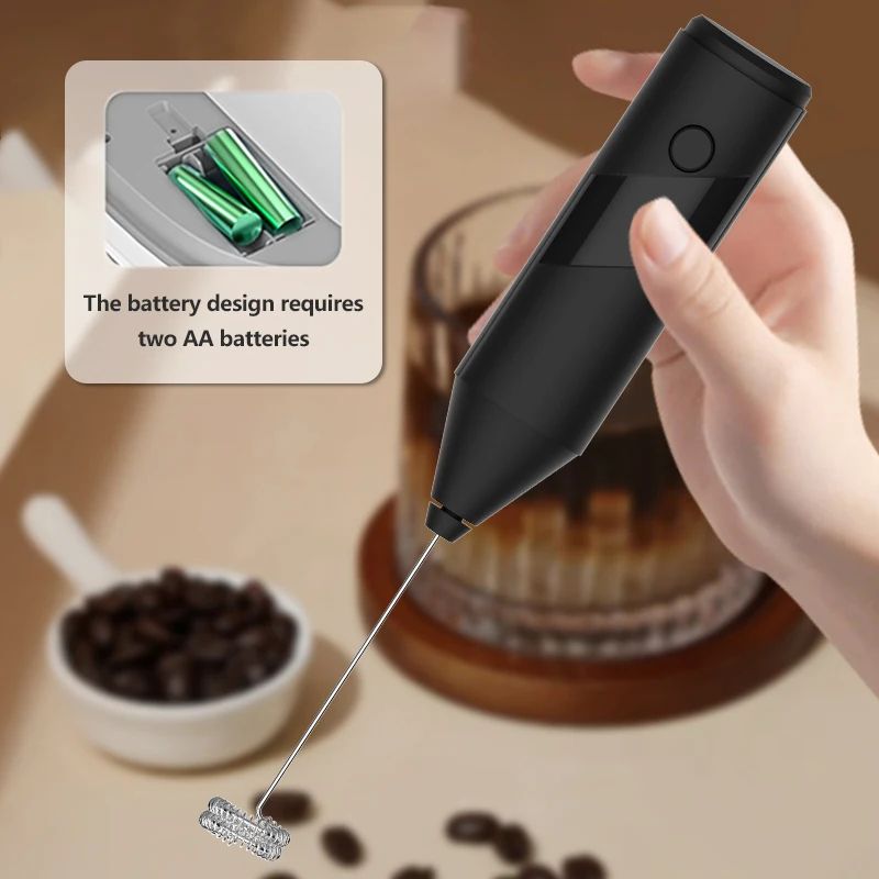 ONEKA Handheld Milk Frother Wand Fast Coffee Foam Maker Electric Whisk For Lattes Matcha Hot Choc 1