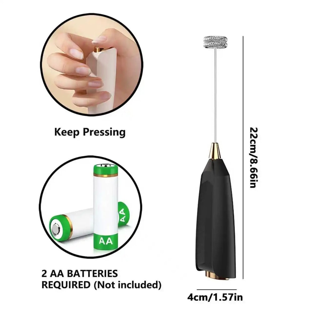 ONEKA Handheld Milk Frother Wand Fast Coffee Foam Maker Electric Whisk For Lattes Matcha Hot Choc 9