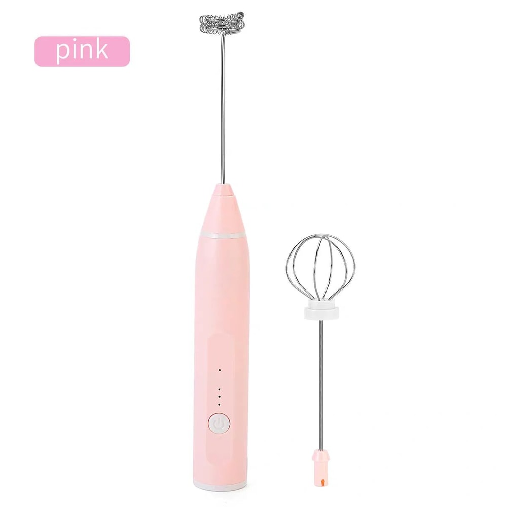 Rechargeable Handheld Milk Frother Wand 3Speed Electric Frother Wand For Latte Foam Drinks 6
