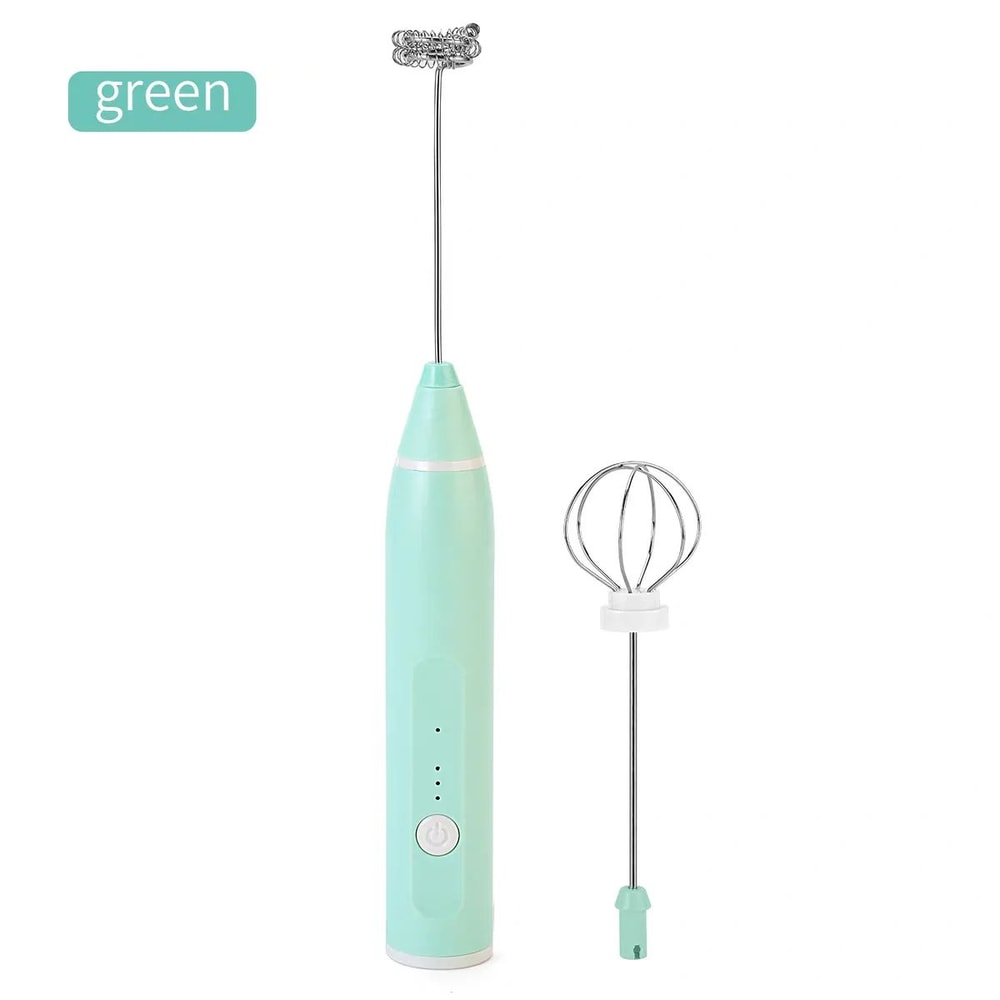 Rechargeable Handheld Milk Frother Wand 3Speed Electric Frother Wand For Latte Foam Drinks 7
