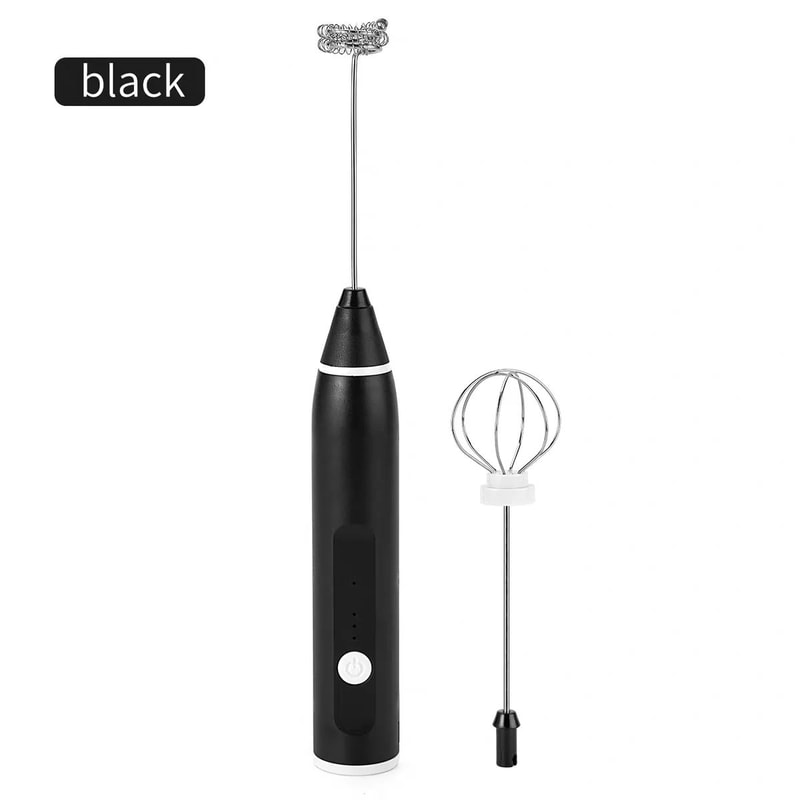 Rechargeable Handheld Milk Frother Wand 3Speed Electric Frother Wand For Latte Foam Drinks 8