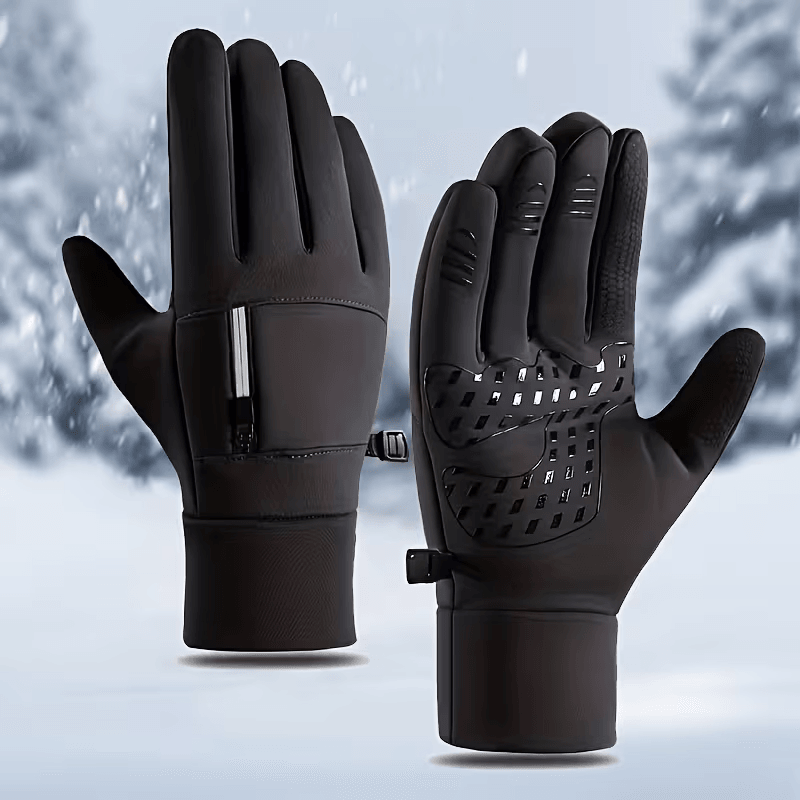 cold weather cycling gloves with secure wrist seal