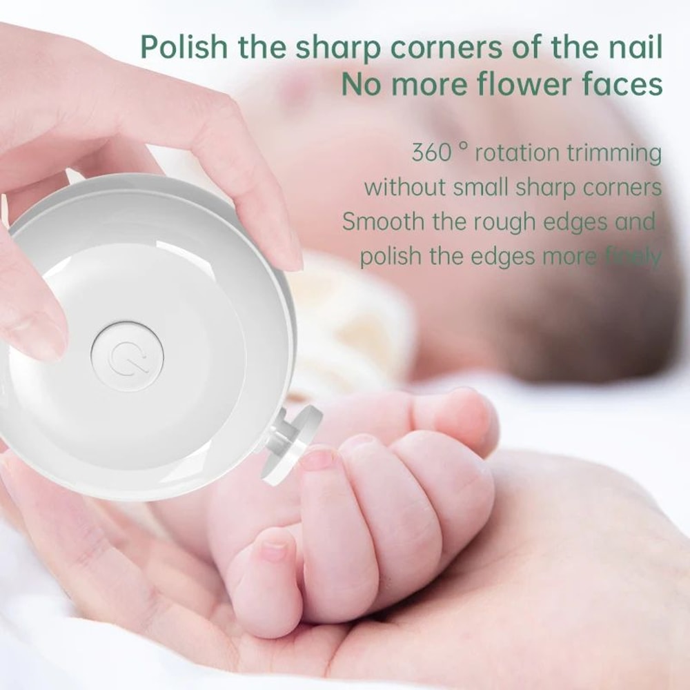 Gentle Electric Baby Nail Trimmer Kit Safe Baby Nail File Newborn Nail Clippers With Replacement 2
