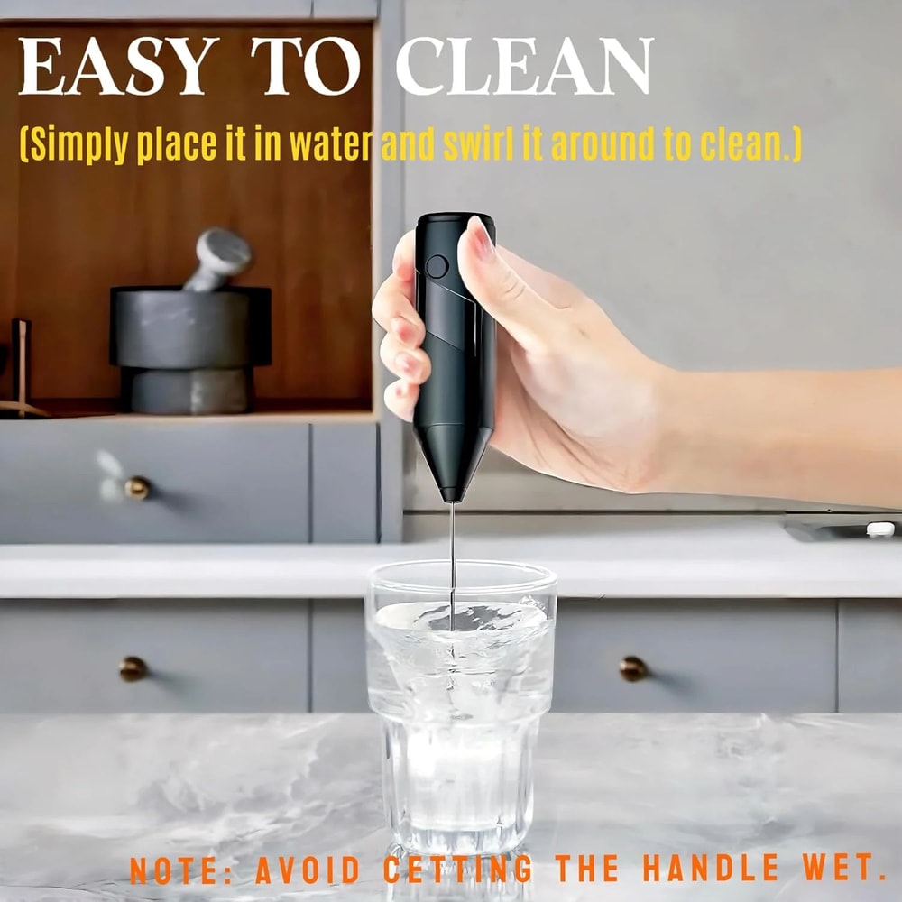 BaristaStyle Handheld Milk Frother Wand Fast Electric Latte Foam Maker Matcha Whisk 3