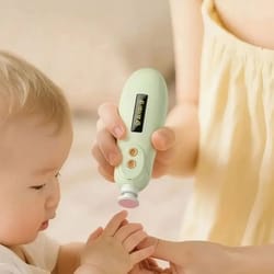 gentle baby nail trimmer with led light – quiet electric baby nail file & safe baby manicure set for newborns and kids