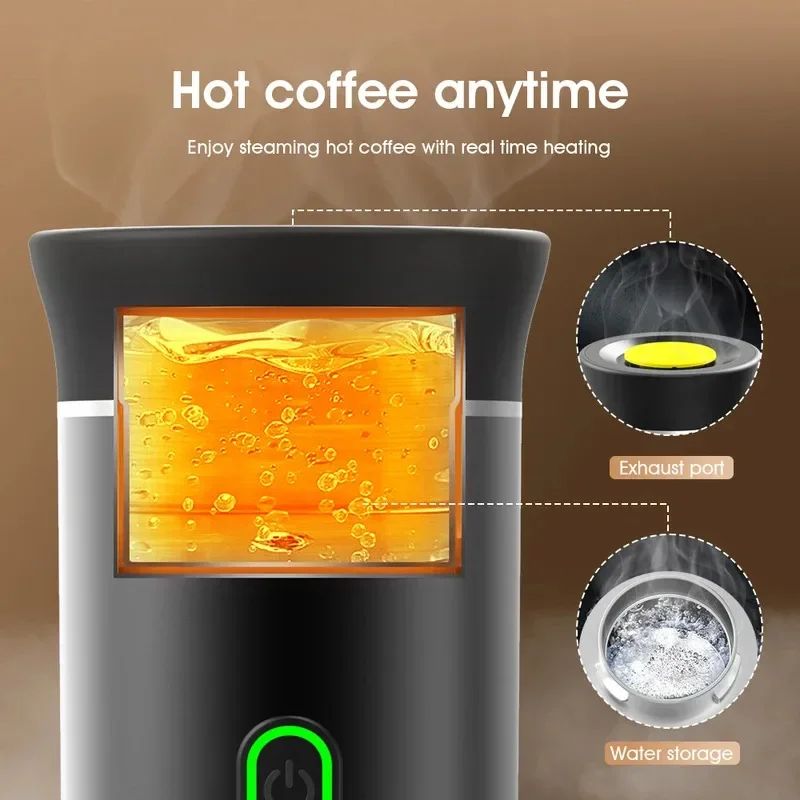 3in1 Portable Espresso Machine For Car Home Capsule Ground Travel Coffee Maker 1