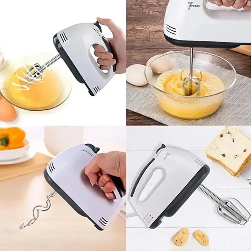 7Speed Handheld Electric Mixer For Eggs Cream Baking Compact Mini Kitchen Mixer 5