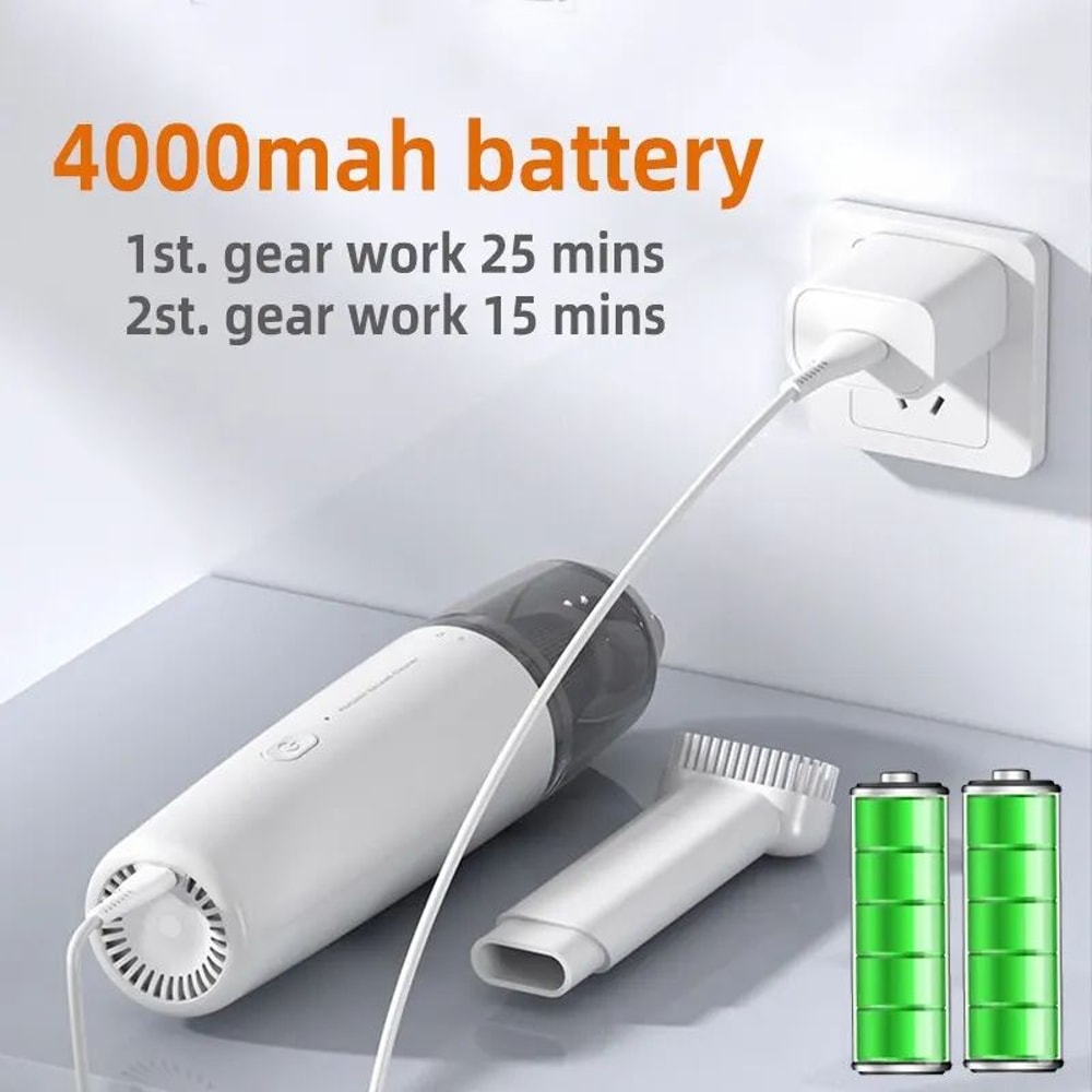 Powerful Cordless Car Vacuum Cleaner Rechargeable Handheld Vacuum Cleaner For Car Home Office 2