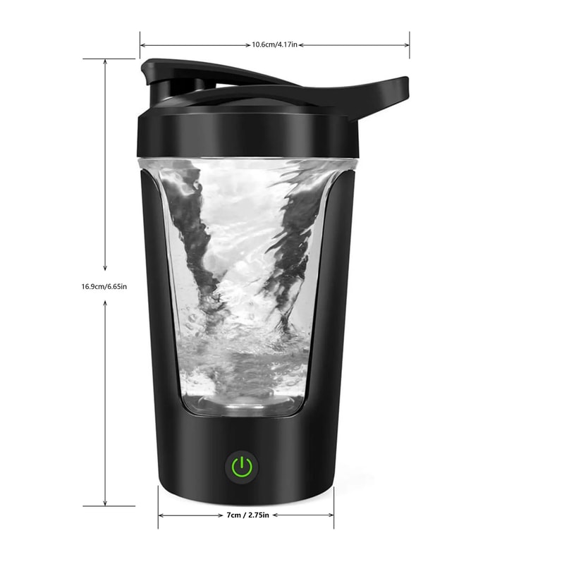 450ml Electric Shaker Bottle USB Rechargeable Portable Protein Mixing Cup For Smooth Shakes Anywhe 1