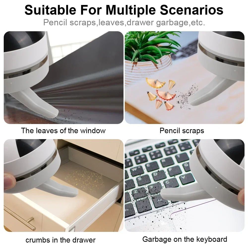 USB Rechargeable Mini Desktop Vacuum Cleaner Cordless Keyboard Vacuum For Desk Car Home Quick Cle 1