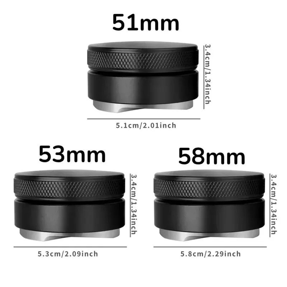 Precision Espresso Distributor Tool Leveler Adjustable 515358mm Portafilter Leveler With Palm Tam 6