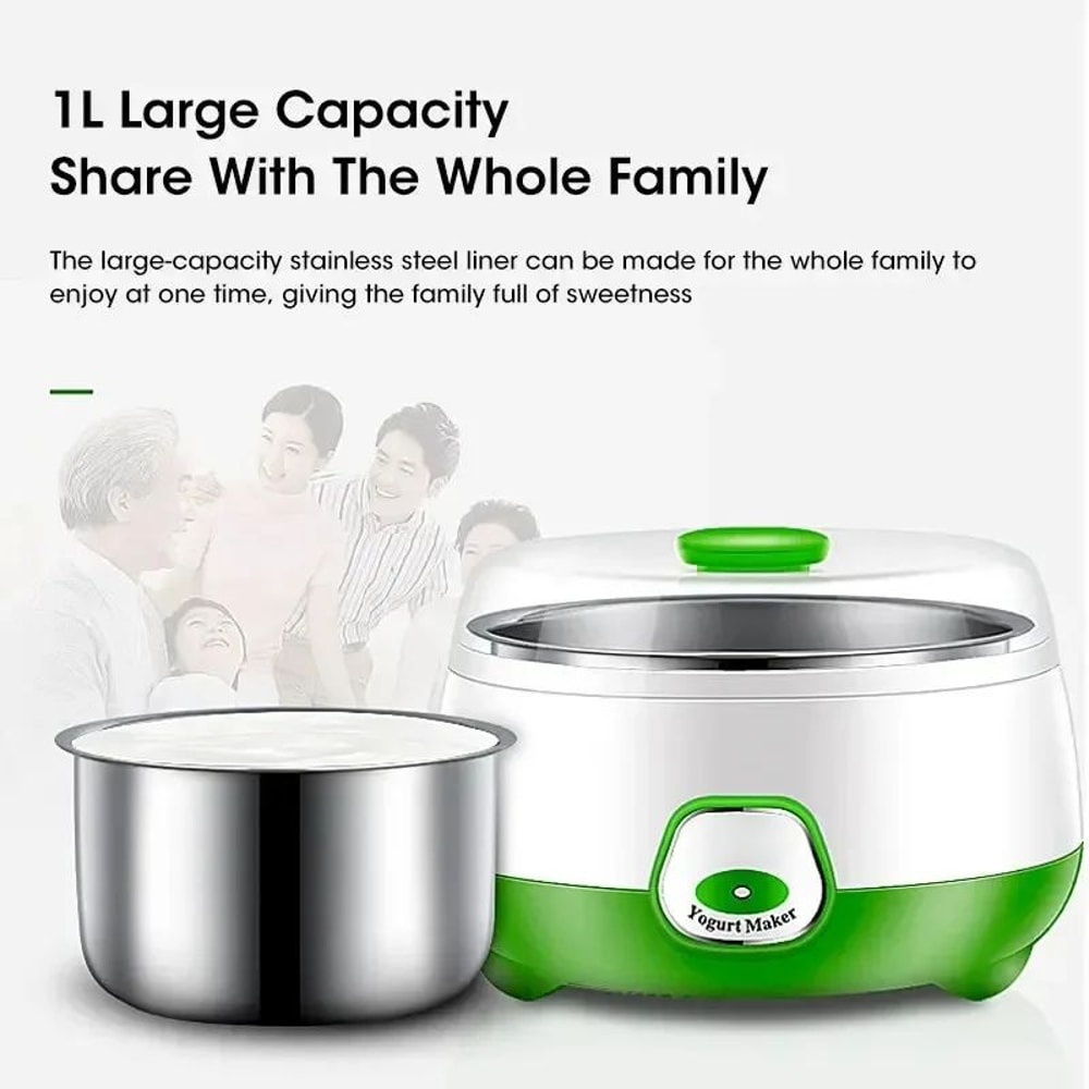 1L Automatic Yogurt Maker Machine For Homemade Yogurt Natto Rice Wine 220V 4