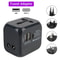 Universal Travel Adapter With USBC Dual USB Ports USEUUKAU Fast Worldwide Charger 0
