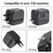 Universal Travel Adapter With USBC Dual USB Ports USEUUKAU Fast Worldwide Charger 2
