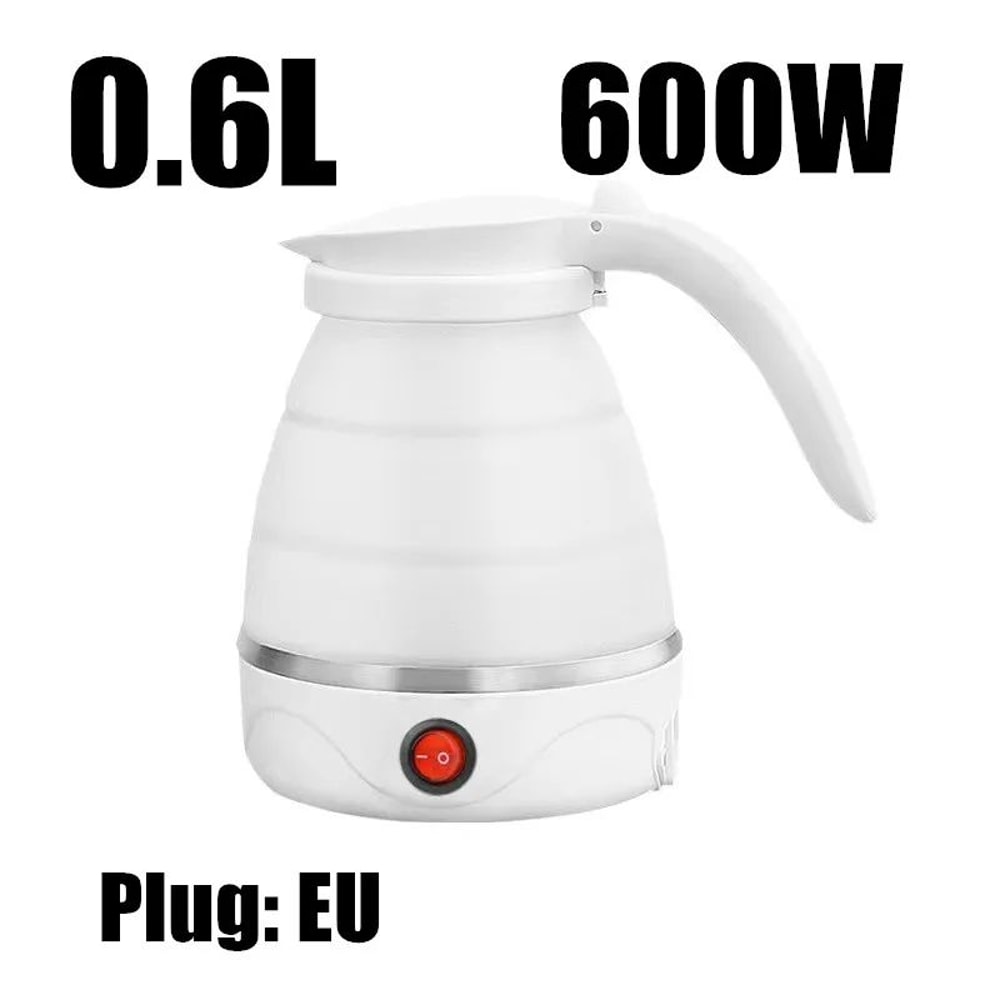 Foldable Travel Electric Kettle 600ml Portable FastBoil Mini Water Boiler For Hotels Camping Dail 6