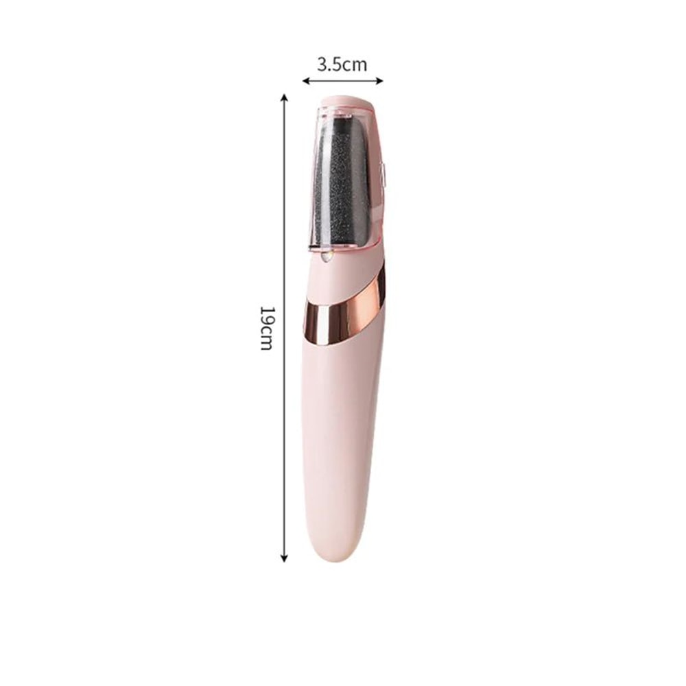 USB Rechargeable Electric Foot Scrubber Portable Pedicure Tool With Dual Grinding Heads For Smooth 5