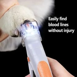 led pet nail clipper with safety guard – quick-safe dog & cat nail trimmer for stress-free grooming