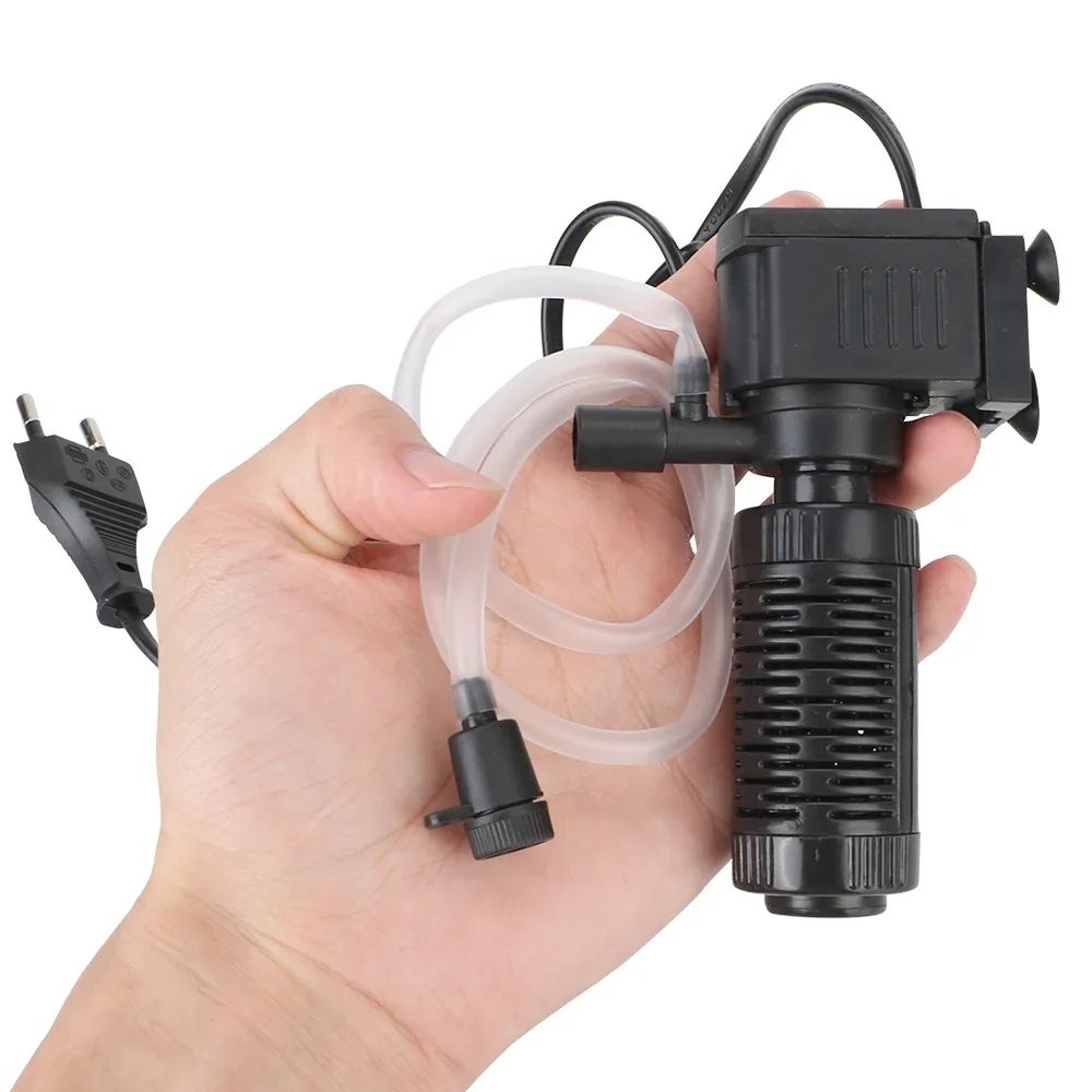 Quiet Mini Aquarium Filter Submersible Pump 200LH With Oxygenation EasyClean Internal Filter For F 3