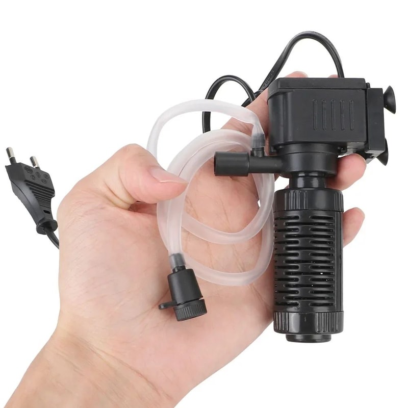 Quiet Mini Aquarium Filter Submersible Pump 200LH With Oxygenation EasyClean Internal Filter For F 3