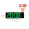 Projection Ceiling Alarm Clock With Temperature Date LED Digital Display Night Mode 1224H PowerOf 3