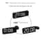 Projection Ceiling Alarm Clock With Temperature Date LED Digital Display Night Mode 1224H PowerOf 4