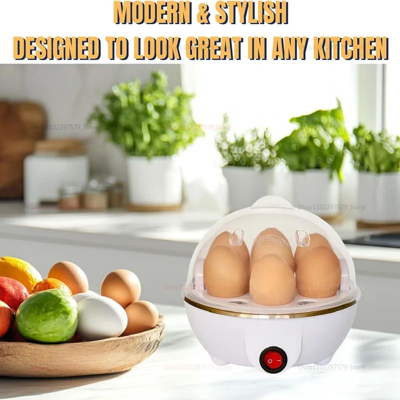 Smart Mini Electric Egg Cooker Egg Steamer With Auto ShutOff 2Egg Quick Breakfast Maker 4
