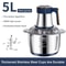 5L Stainless Steel Electric Meat Grinder Food Chopper MultiSpeed Vegetable Processor 5