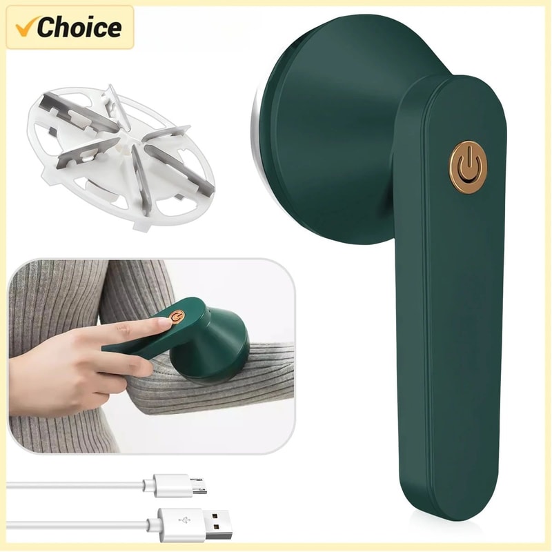 2025 USB Rechargeable Fabric Shaver Electric Lint Remover With Detachable Lint Bin 0
