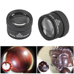 30x led illuminated jewelry loupe magnifier (36mm) – pocket coin & stamp inspection tool