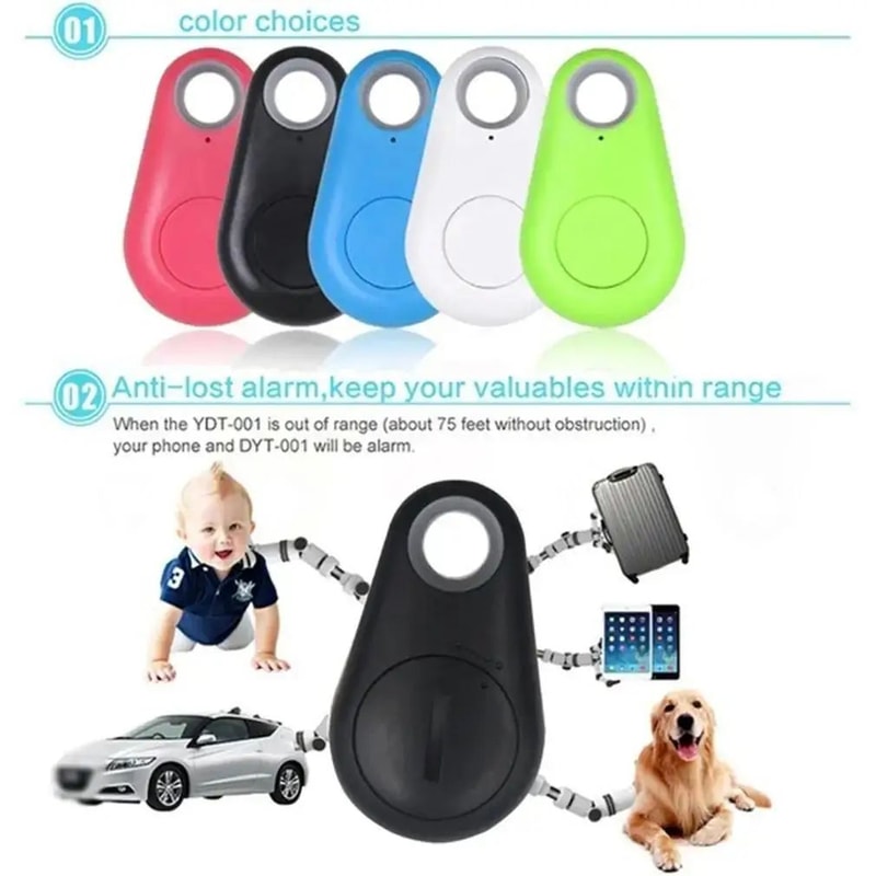 Bluetooth Key Finder Smart Locator Tag Mini AntiLost Tracker For Keys Kids Bags iOSAndroid 1