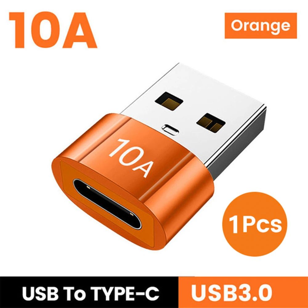 USB 30 USBC OTG Adapter 10A Fast Charge Data Transfer USBA To TypeC Converter 6