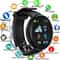 D18 Circular Color Screen Smartwatch Fitness Tracker Watch With Call Message Notifications 0