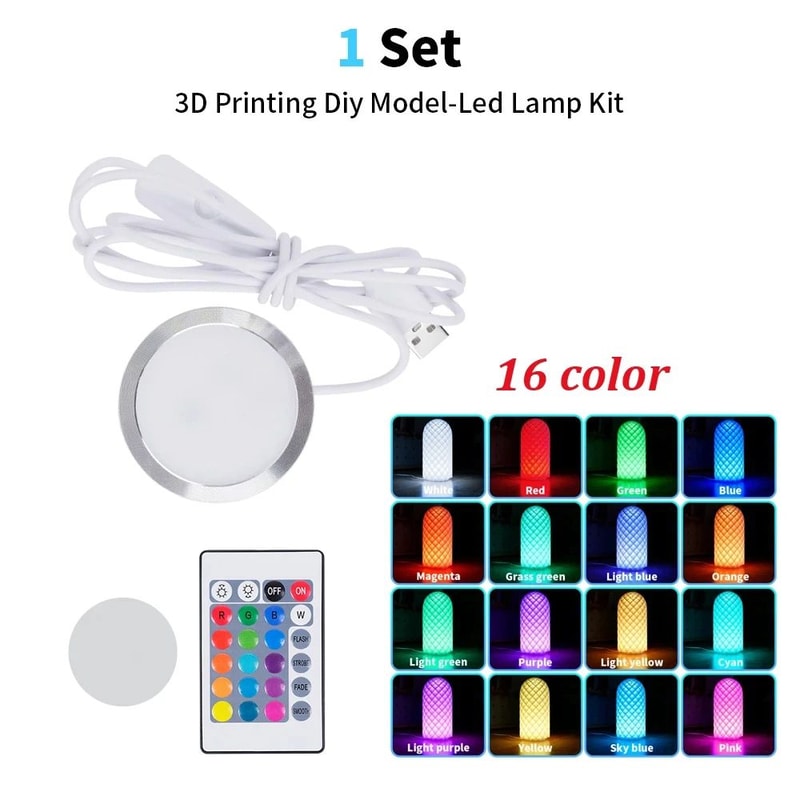 Bambu Lab LED Lamp Kit 001 RGB Adjustable USB Light Hardware For MakerWorld 3D Prints 7