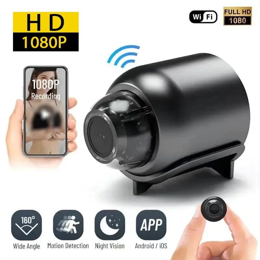 X5 1080P Mini WiFi Camera With Night Vision Motion Alerts Wireless Security Recorder 0