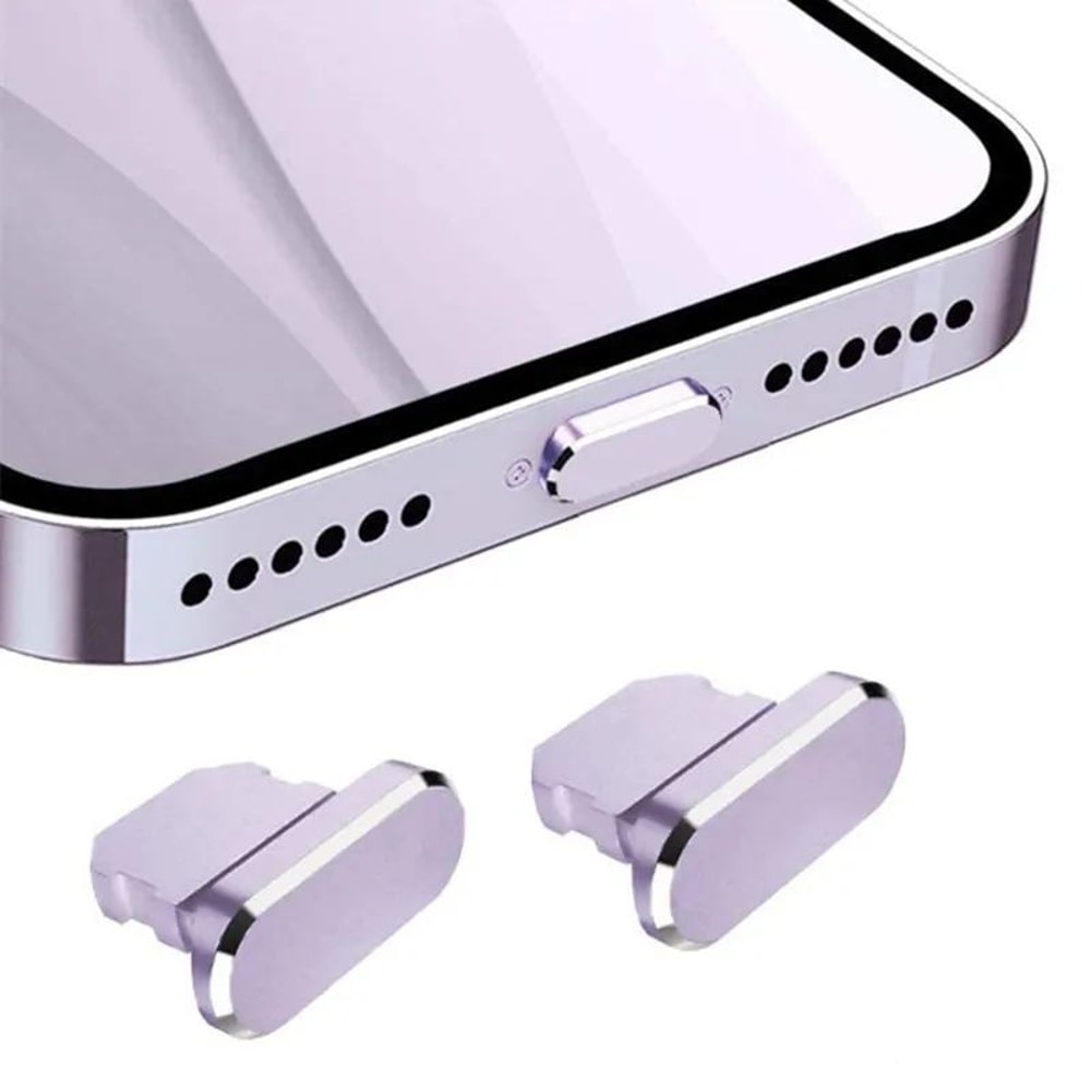 Metal Lightning Port Dust Plug For IPhone Charging Port Protector Against Lint Debris 9