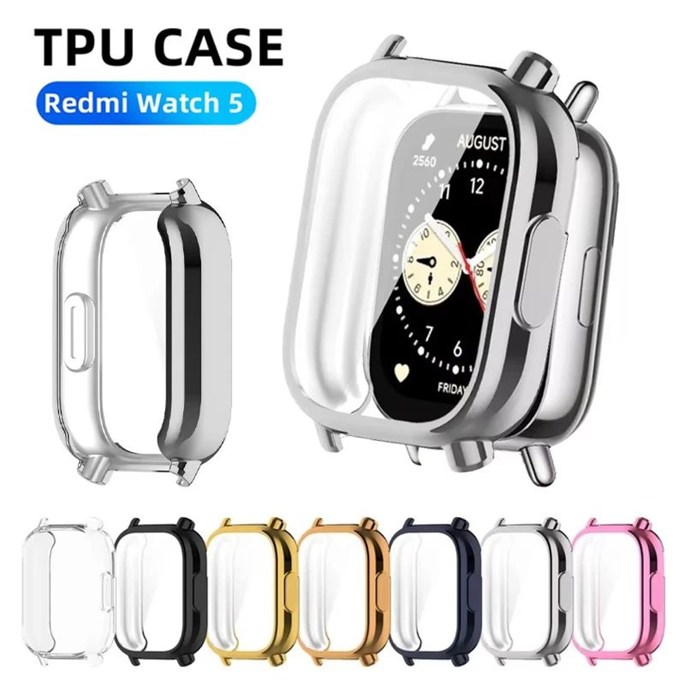 Redmi Watch 5 TPU Protective Case With Screen Protector FullCover Bumper For Watch 5 Lite Active 0