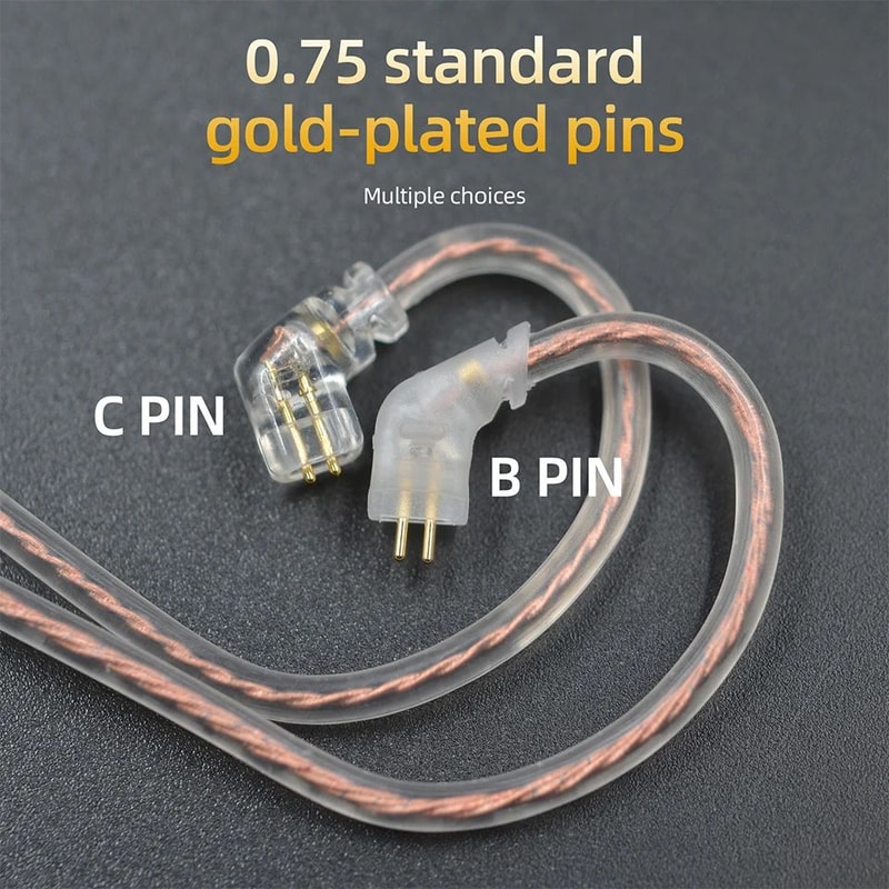 KZ 784Core Mixed Copper Upgrade Cable 075mm 2Pin IEM Replacement Wire For Clearer Richer Sound 2