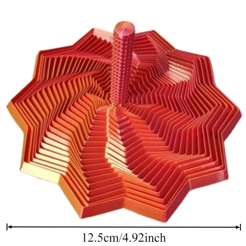 Expanded Sensory Fidget Star Spinner 3D Printed Fidget Toy With EasyGrip Handles For Stress Relief 9