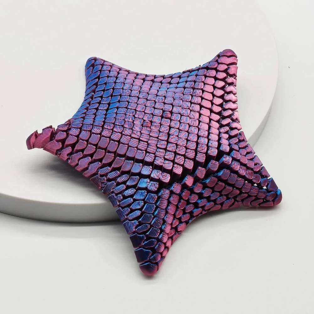 Articulated Starfish Fidget Toy 3D Printed Stress Relief Desk Decor For Kids Adults 6