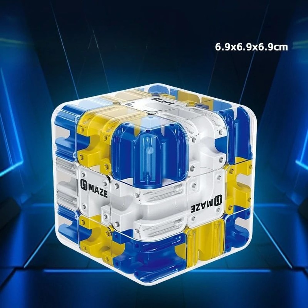 3D Maze Magic Cube Puzzle Labyrinth Rolling Ball Stress Relief Fidget Toy 4