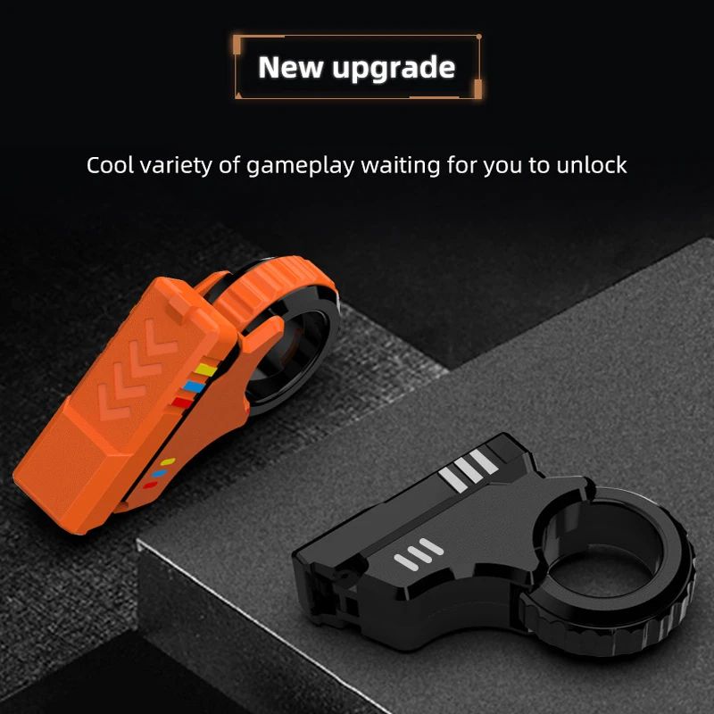 3D Printed Rotary Finger Slider Fidget Toy Textured Ratchet Stress Relief Desk Fidget 1