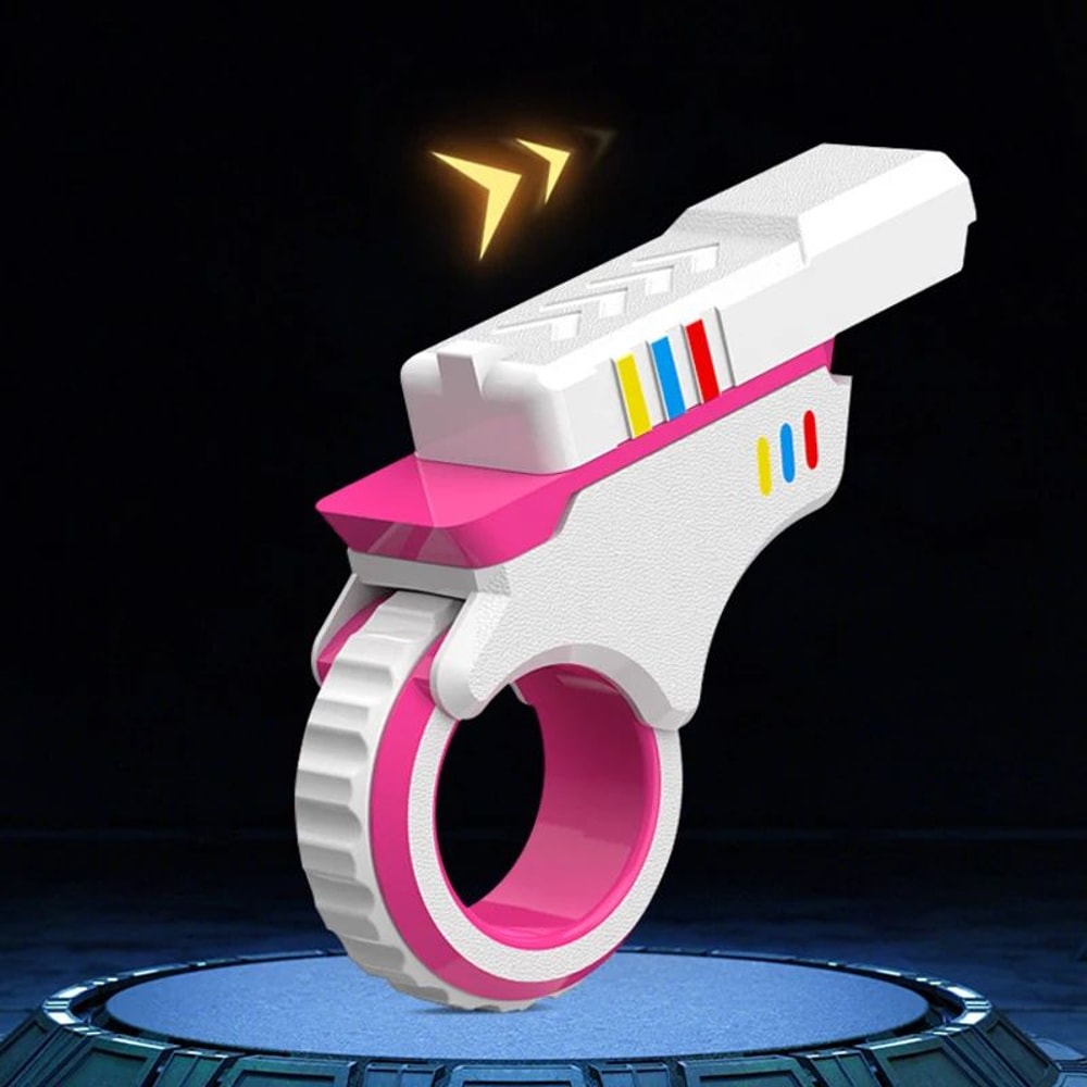 3D Printed Rotary Finger Slider Fidget Toy Textured Ratchet Stress Relief Desk Fidget 2