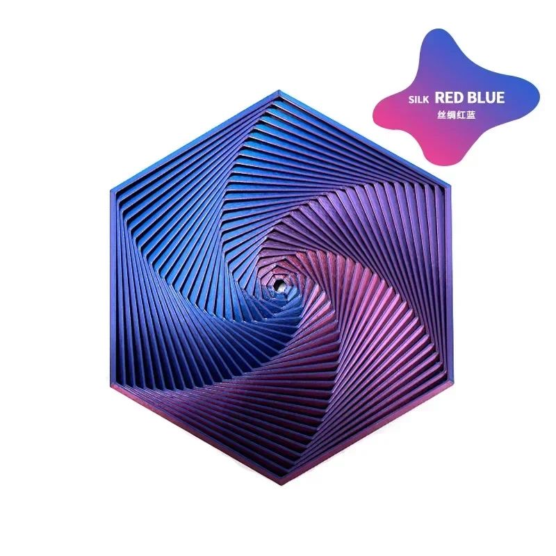 Fractal Hexagon 3D Printed Fidget Toy Portable Stress Relief Sensory Desk Toy 276 Inches 5