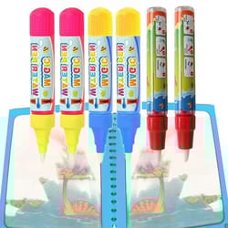 magic water doodle pen set for kids - water doodle pen refills for water drawing mat & mess-free painting