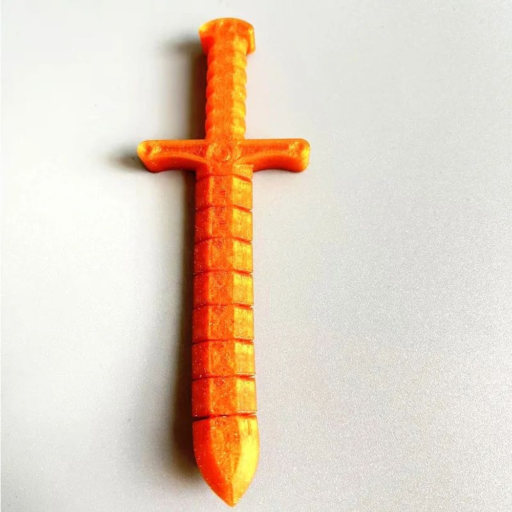 87inch 3D Printed Sword Whip ShapeShifting Flexible Articulated Fidget Sword 1