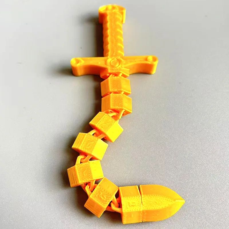 87inch 3D Printed Sword Whip ShapeShifting Flexible Articulated Fidget Sword 2