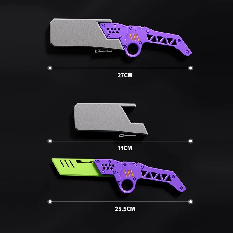 OneClick 3D Printed Blade Fidget Toy Knife Prop Toy Collectible Desk Ornament 1