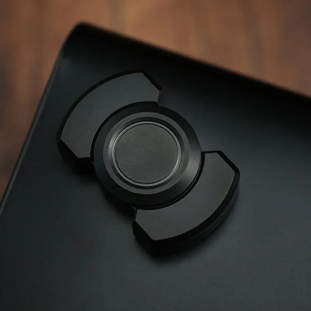 3in1 Stainless Steel Fidget Spinner Slider Clicker Premium Stress Relief EDC Toy 2